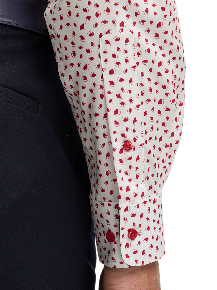 Alternate Image of Comfort Stretch Non-iron Novelty Dress Shirt With Contrast Trim-3