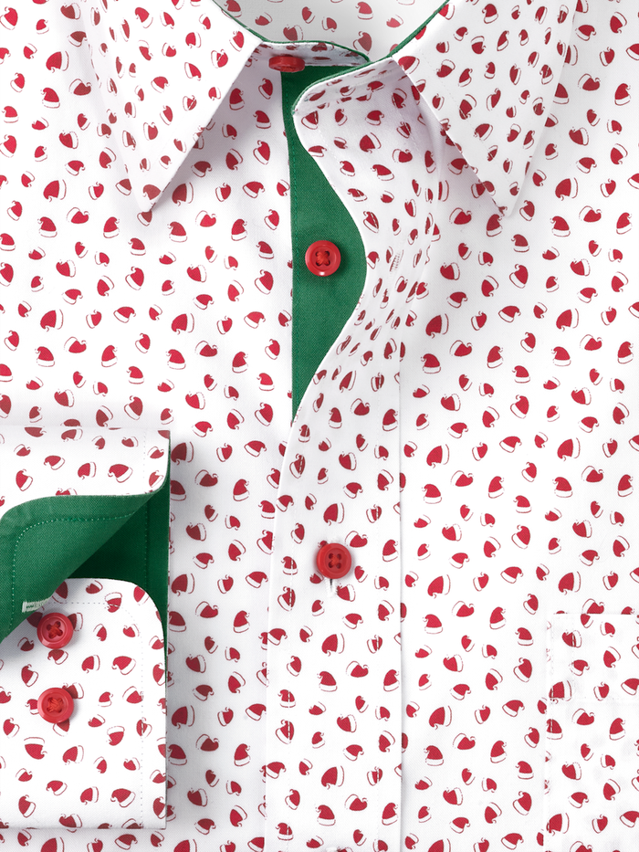 Alternate Image of Comfort Stretch Non-iron Novelty Dress Shirt With Contrast Trim-5