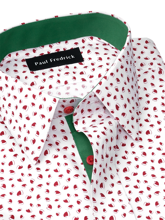 Alternate Image of Comfort Stretch Non-iron Novelty Dress Shirt With Contrast Trim-6
