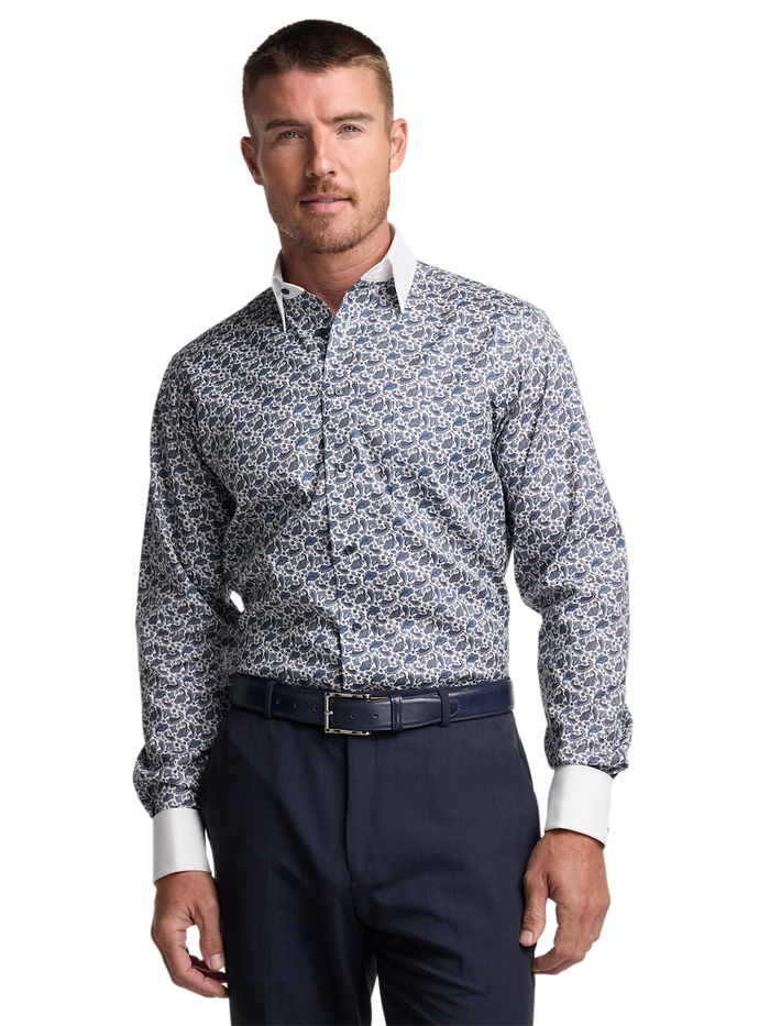 Alternate Image of Comfort Stretch Non-iron Paisley Dress Shirt-1