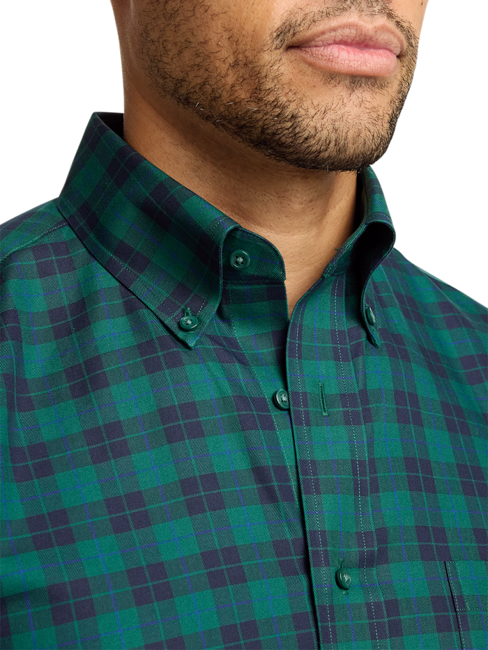 Alternate Image of Comfort Stretch Non-iron Plaid Dress Shirt-2