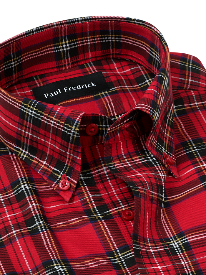Alternate Image of Comfort Stretch Non-iron Plaid Dress Shirt-6