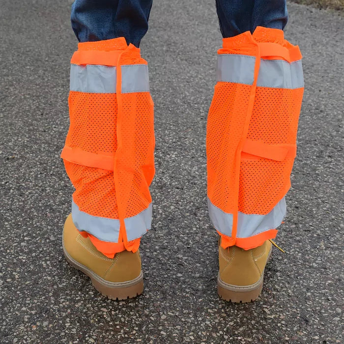 Cordova Class E 2-Inch Silver Reflective Tape Leg Gaiters - VLG10