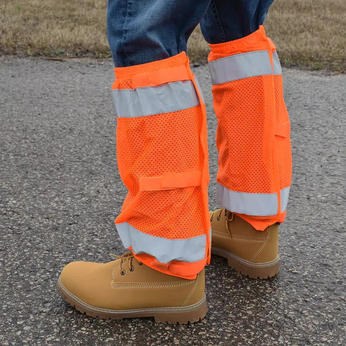 Cordova Class E 2-Inch Silver Reflective Tape Leg Gaiters - VLG10