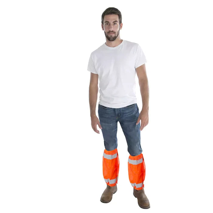 Cordova Class E 2-Inch Silver Reflective Tape Leg Gaiters - VLG10