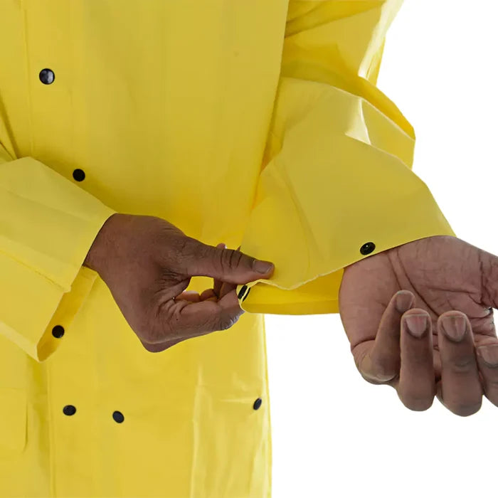 Cordova DEFIANCE-FR .28 mm PVC/Nylon Rain Coat 60-Inch Length Detachable Hood  R8622FRC