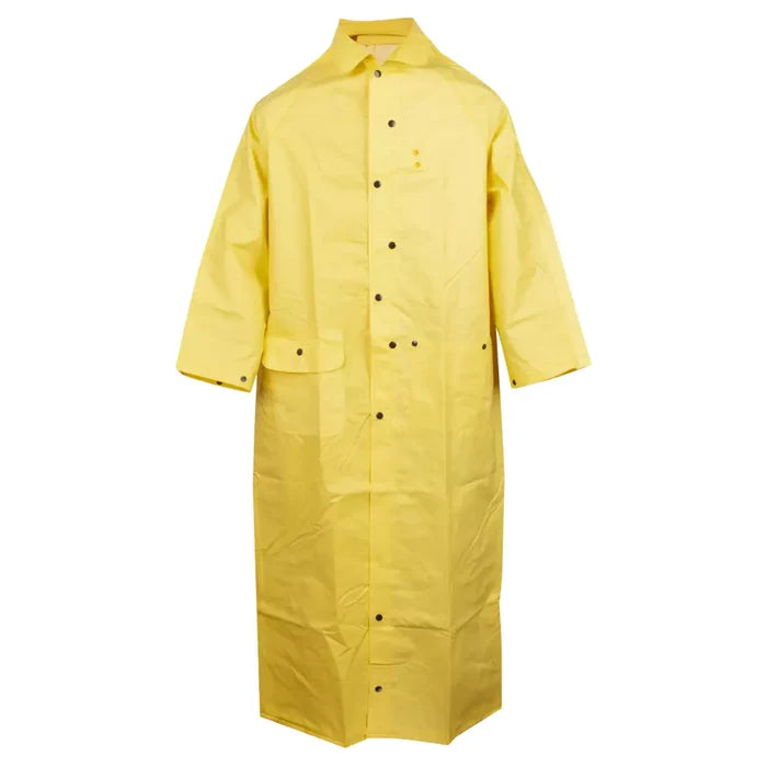 Cordova DEFIANCE-FR .28 mm PVC/Nylon Rain Coat 60-Inch Length Detachable Hood  R8622FRC