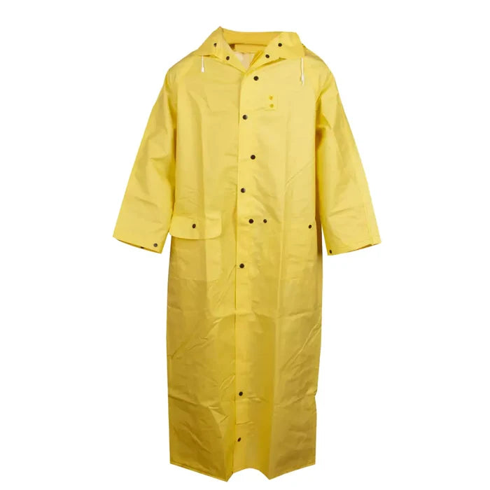 Cordova DEFIANCE-FR .28 mm PVC/Nylon Rain Coat 60-Inch Length Detachable Hood  R8622FRC