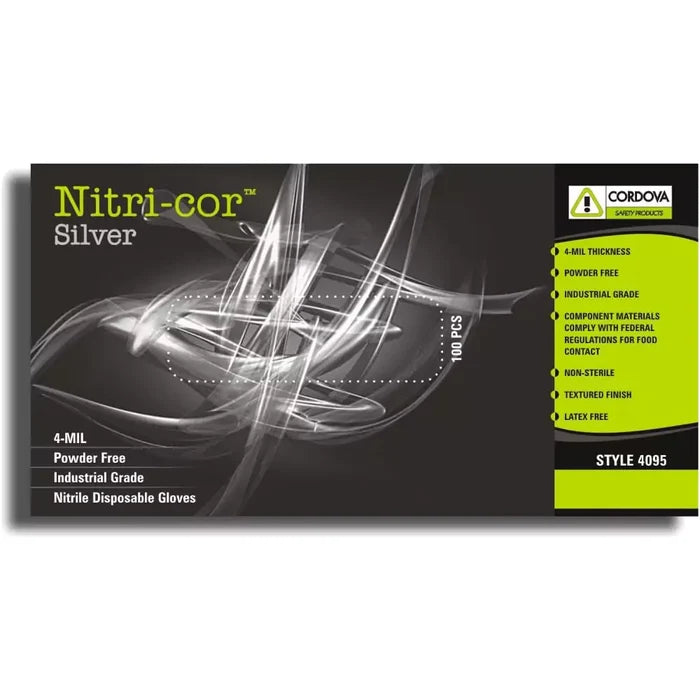 Cordova® Nitrile Disposable Gloves - 100 pcs - Blue - 4095