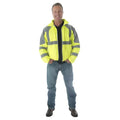 Cordova Reptyle Windbreaker Zipper Closure Lime Jacket - ANSI Class 3 - J121