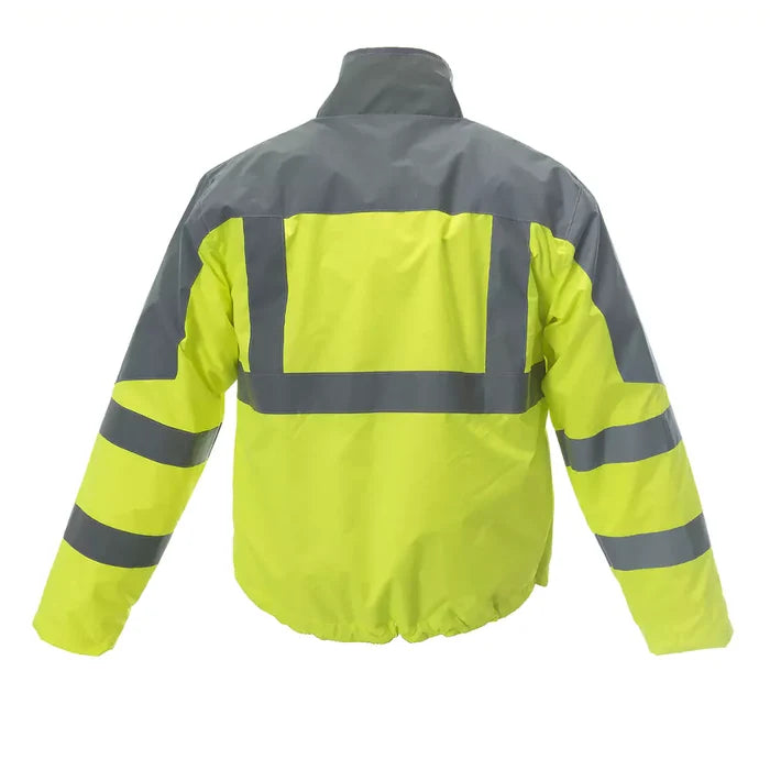 Cordova Reptyle Windbreaker Zipper Closure Lime Jacket - ANSI Class 3 - J121