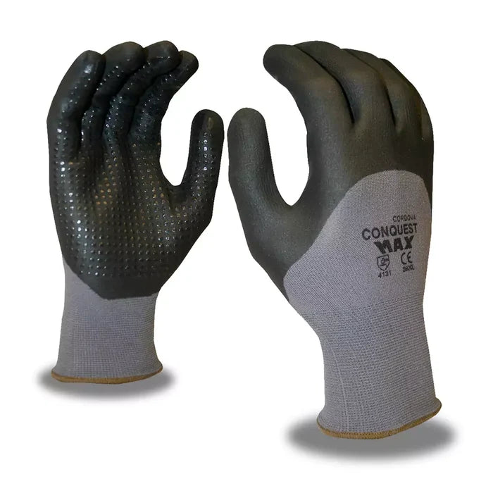Cordova Safety Conquest Max Premium Grip Gloves - 15-gauge - 12 Pcs Pack - 6920