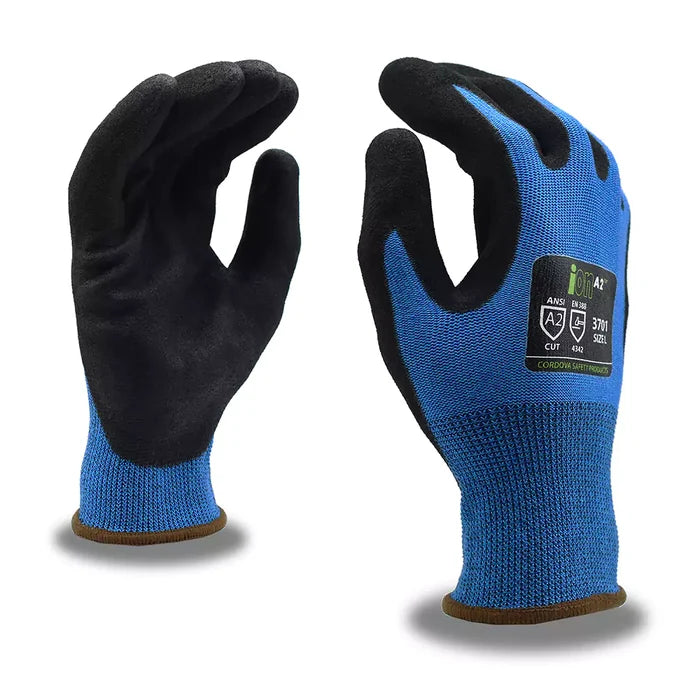 Cordova Safety ION A2 Cut Resistant Gloves - 13-Gauge ANSI Cut Level A2 - 3701