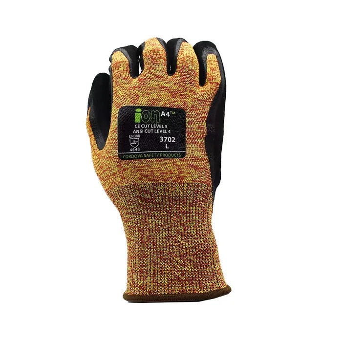 Cordova Safety ION A4 Cut Resistant Gloves - 13-Gauge ANSI Cut Level A4 - 3702