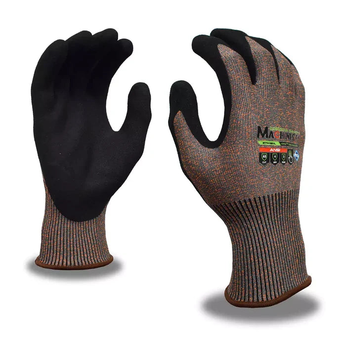 Cordova Safety Machinist Cut Resistant Gloves - 15-Gauge ANSI Cut Level A5 - 3744SN