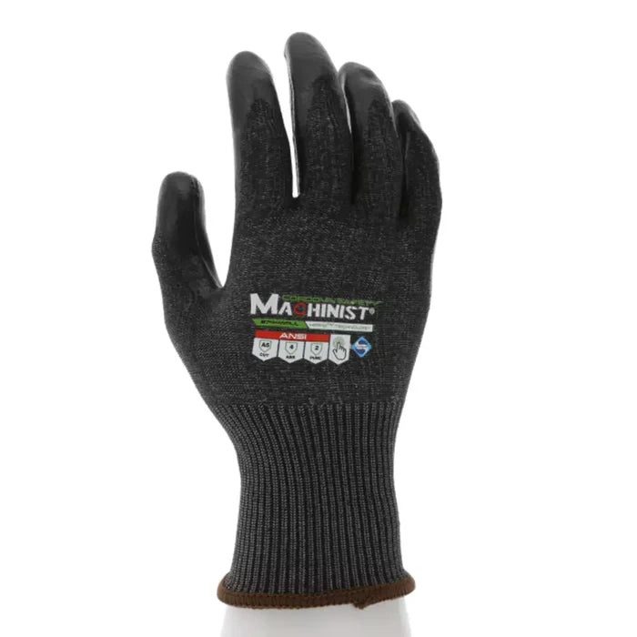 Cordova Safety Machinist Cut Resistant Gloves - 15-Gauge ANSI Cut Level A5 - 3744WPU