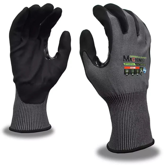 Cordova Safety Machinist Cut Resistant Gloves - 15-Gauge ANSI Cut Level A5 - 3744MFN