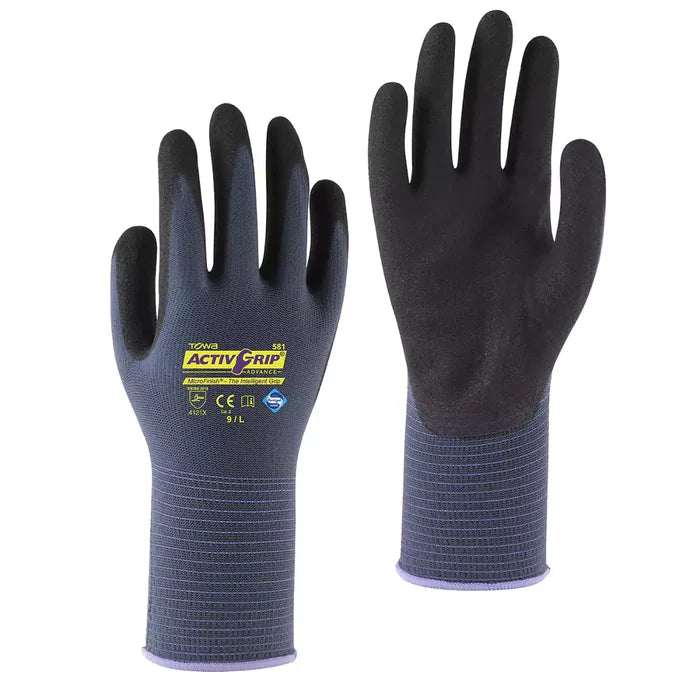 Cordova Safety Towa Activgrip Grip Gloves - 13-Gauge - 12 Pcs Pack - AG581