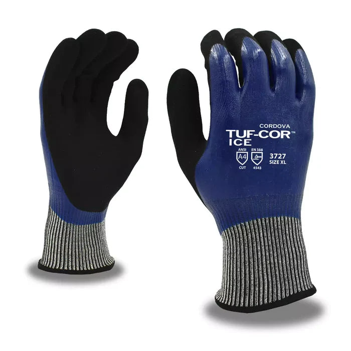 Cordova Safety Tuf-Cor Ice Cut Resistant Gloves - 13-Gauge ANSI Cut Level A4 - 3727