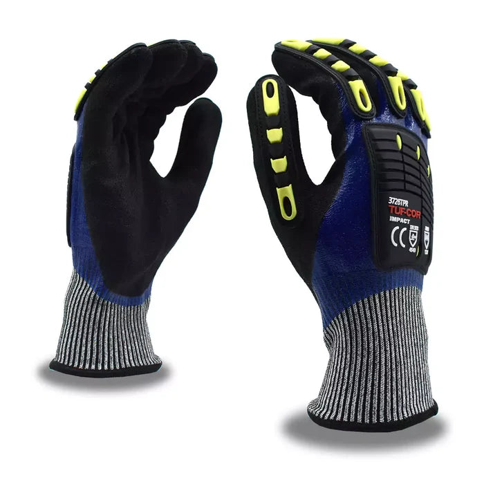 Cordova Safety Tuf-Cor Impact / Cut Resistant Gloves - 13-Gauge ANSI Cut Level A4 - 3726TPR