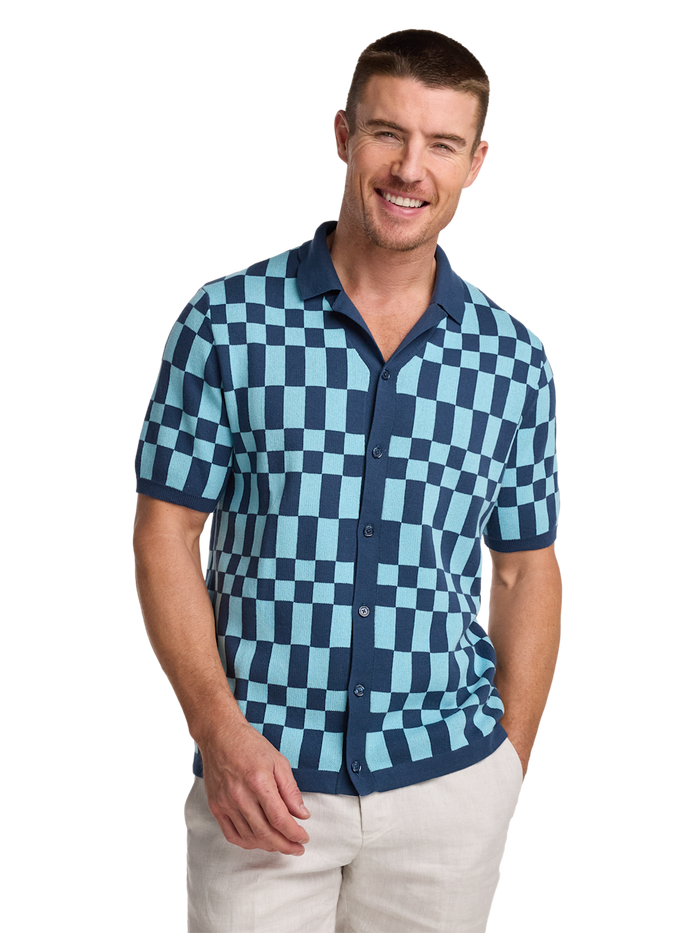 Alternate Image of Cotton Button Front Camp Sweater-1