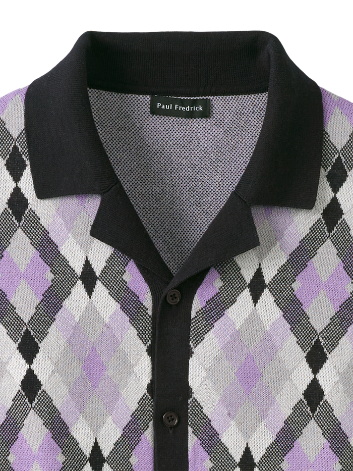 Alternate Image of Cotton Button Front Camp Sweater-5