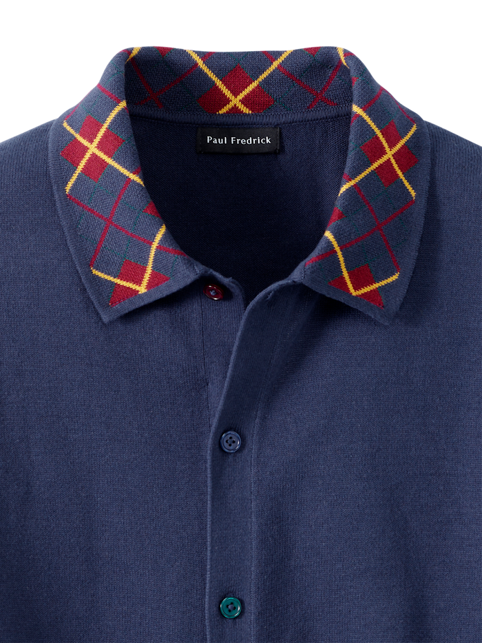 Alternate Image of Cotton Button Front Polo-5
