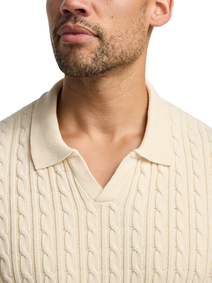 Alternate Image of Cotton Cable V-neck Polo-2