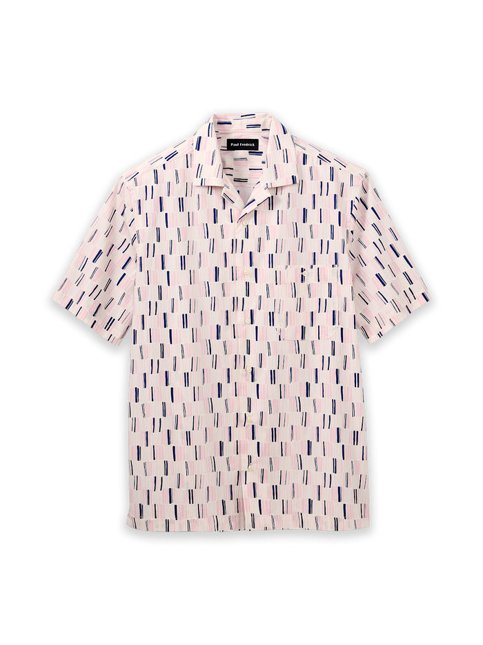Product Image of Cotton Check Casual Shirt-Pink/Blue