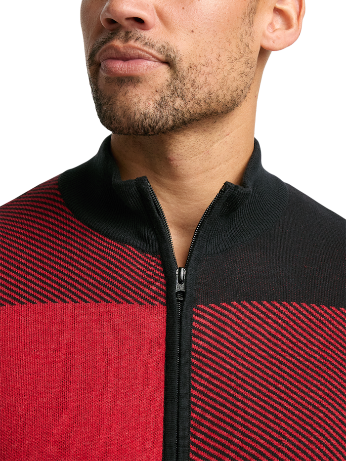 Alternate Image of Cotton Full Zip Mock Neck Sweater-2