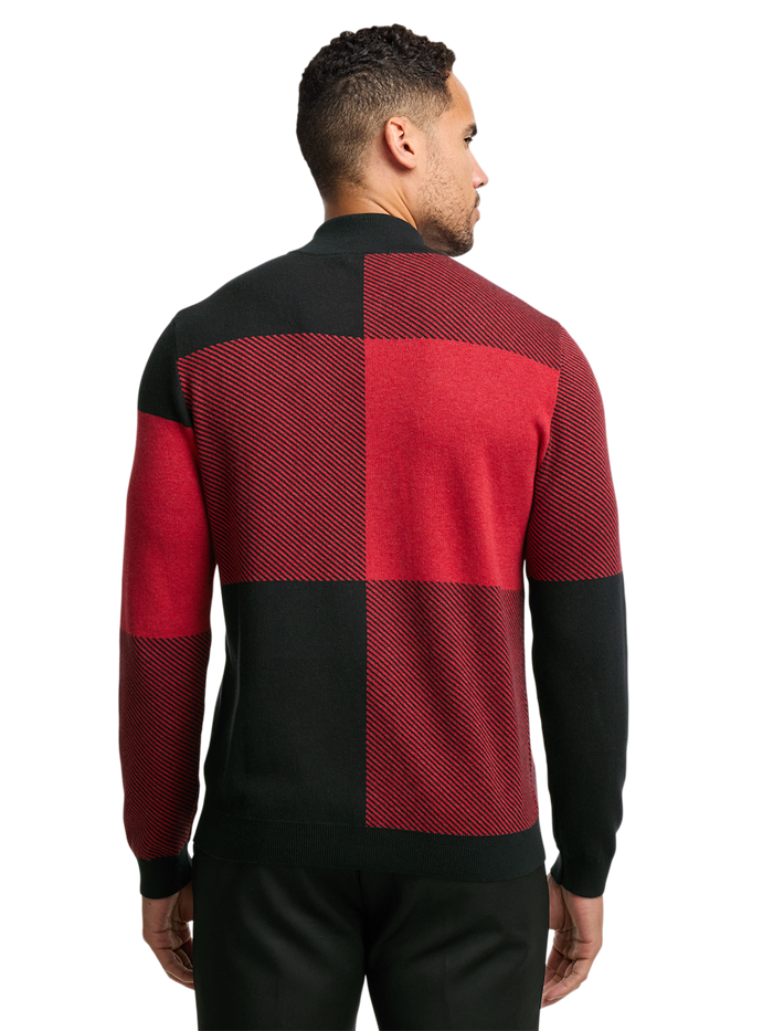Alternate Image of Cotton Full Zip Mock Neck Sweater-4