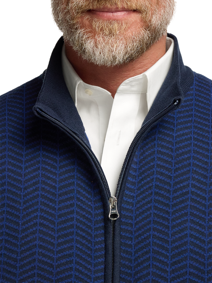 Alternate Image of Cotton Full Zip Mock Neck Vest-2