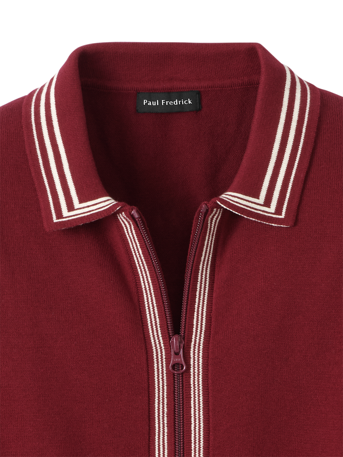 Alternate Image of Cotton Full Zip Polo-5