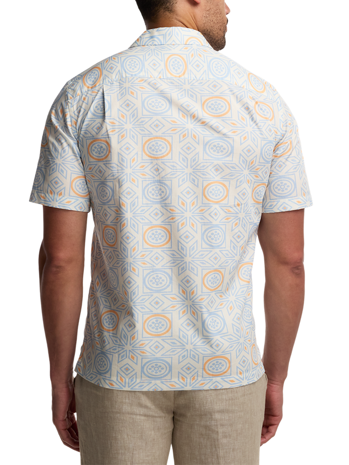 Alternate Image of Cotton Geometric Casual Shirt-4