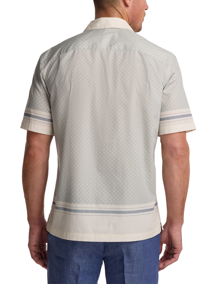 Alternate Image of Cotton Geometric Casual Shirt-4