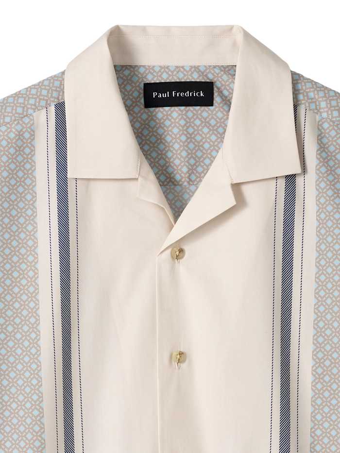 Alternate Image of Cotton Geometric Casual Shirt-5
