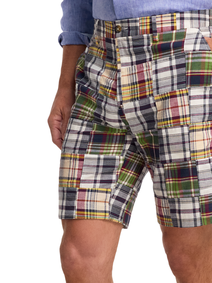 Alternate Image of Cotton Madras Flat Front Shorts-2
