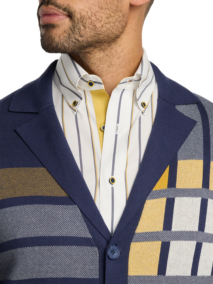 Alternate Image of Cotton Notch Lapel Cardigan Sweater-2