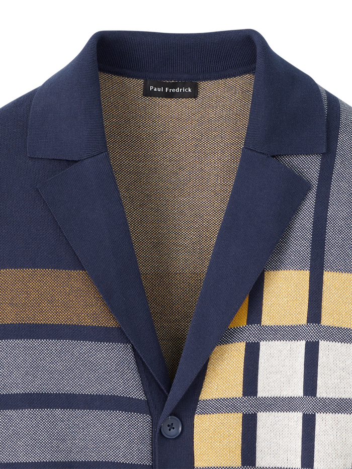 Alternate Image of Cotton Notch Lapel Cardigan Sweater-5