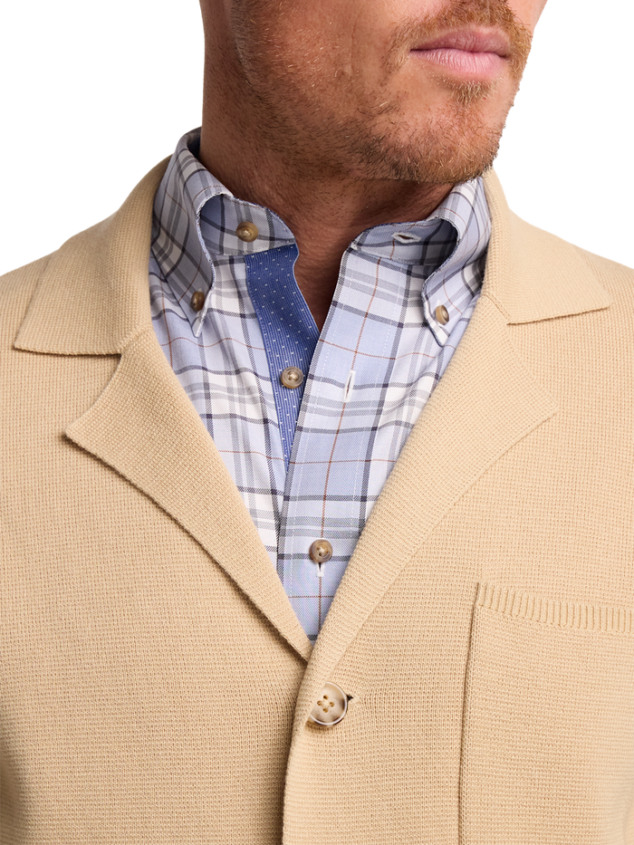 Alternate Image of Cotton Notch Lapel Cardigan Sweater-2