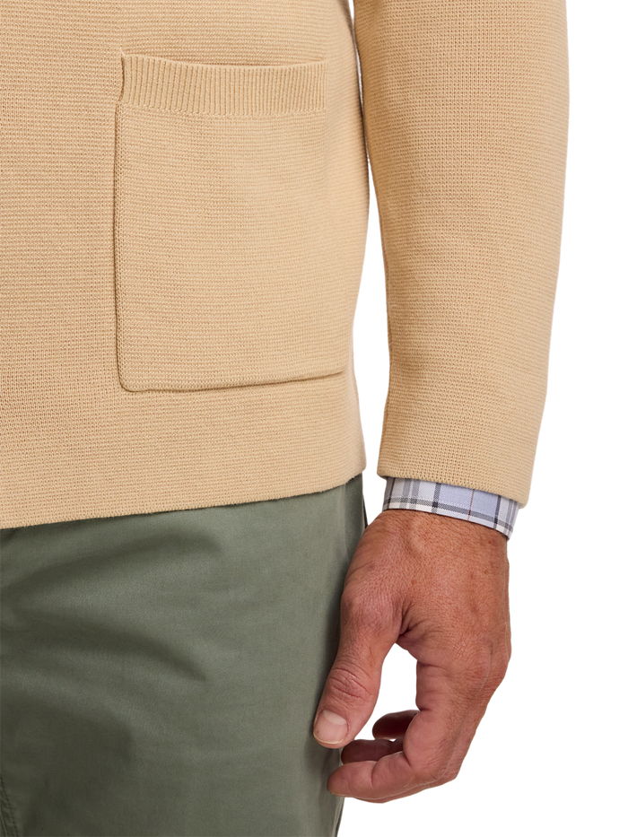 Alternate Image of Cotton Notch Lapel Cardigan Sweater-3