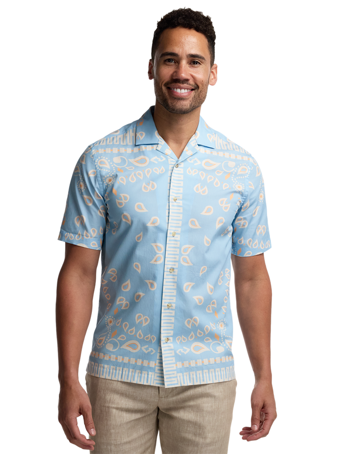 Alternate Image of Cotton Paisley Bandana Casual Shirt-1