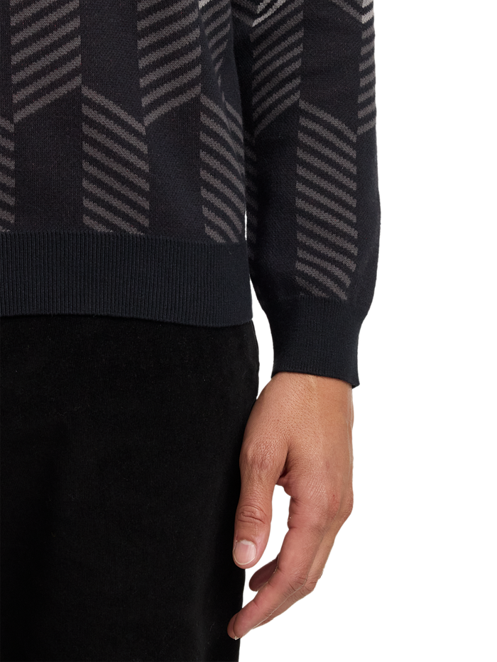 Alternate Image of Cotton Quarter Zip Mock Neck Sweater-3