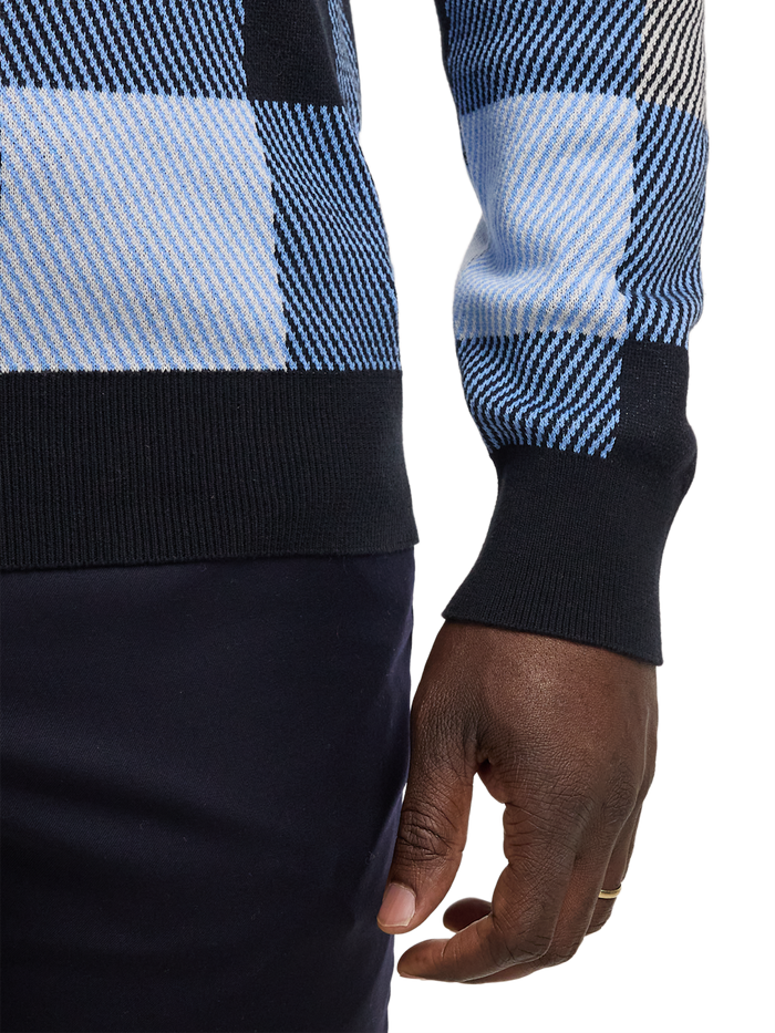 Alternate Image of Cotton Quarter Zip Mock Neck Sweater-3