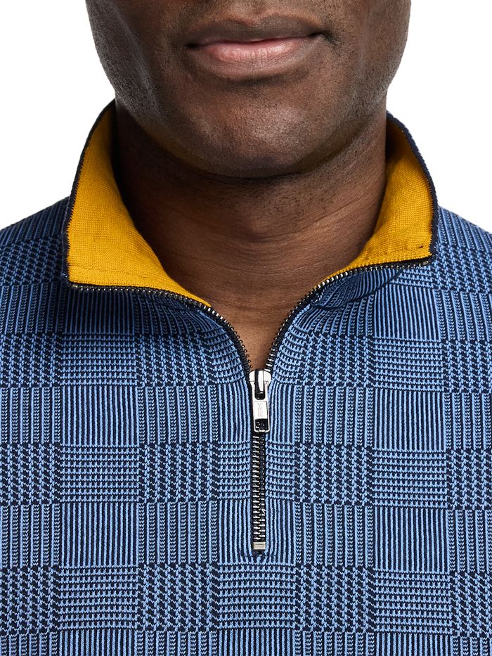 Alternate Image of Cotton Quarter Zip Mock Neck Sweater-2