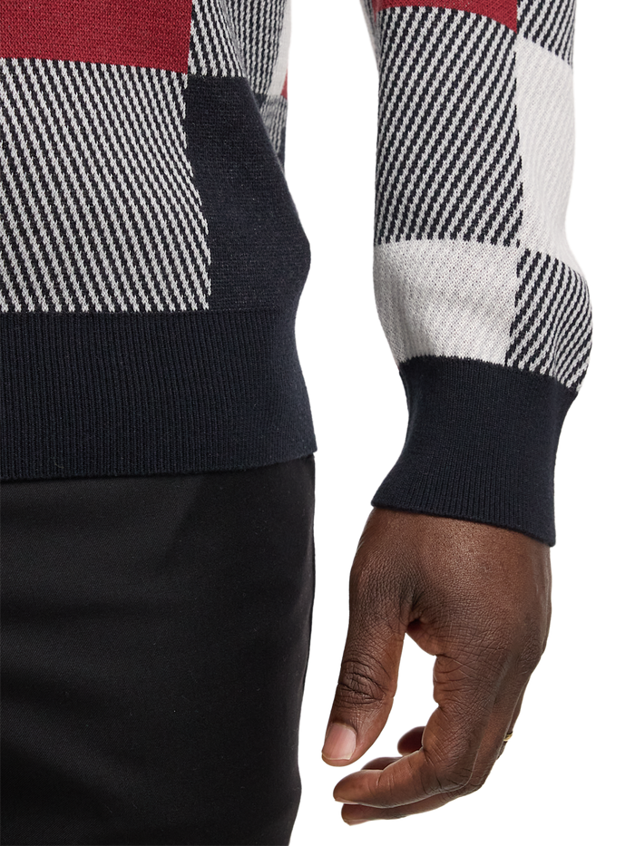 Alternate Image of Cotton Quarter Zip Mock Neck Sweater-3