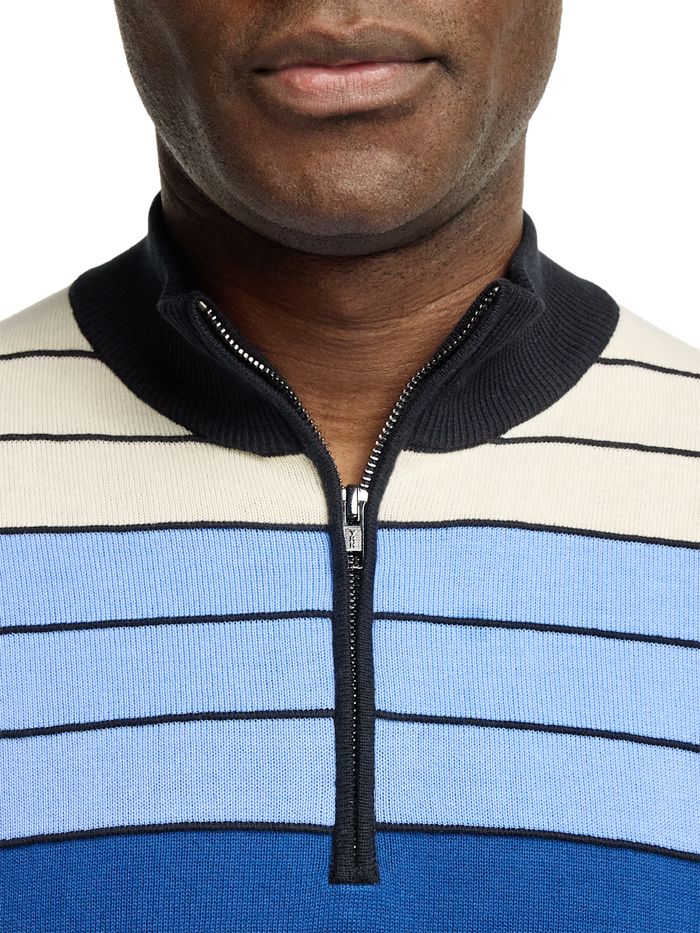 Alternate Image of Cotton Quarter Zip Mock Neck Sweater-2