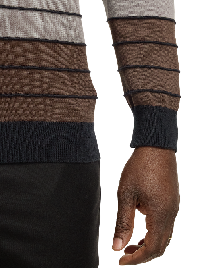 Alternate Image of Cotton Quarter Zip Mock Neck Sweater-3