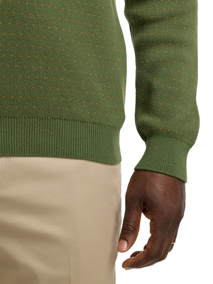 Alternate Image of Cotton Quarter Zip Mock Neck Sweater-3