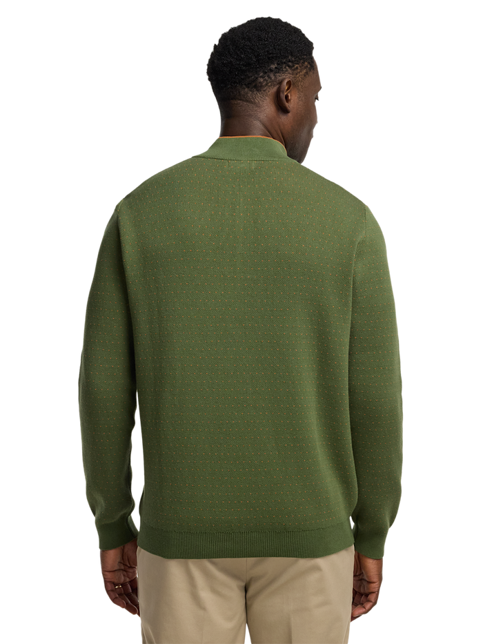 Alternate Image of Cotton Quarter Zip Mock Neck Sweater-4